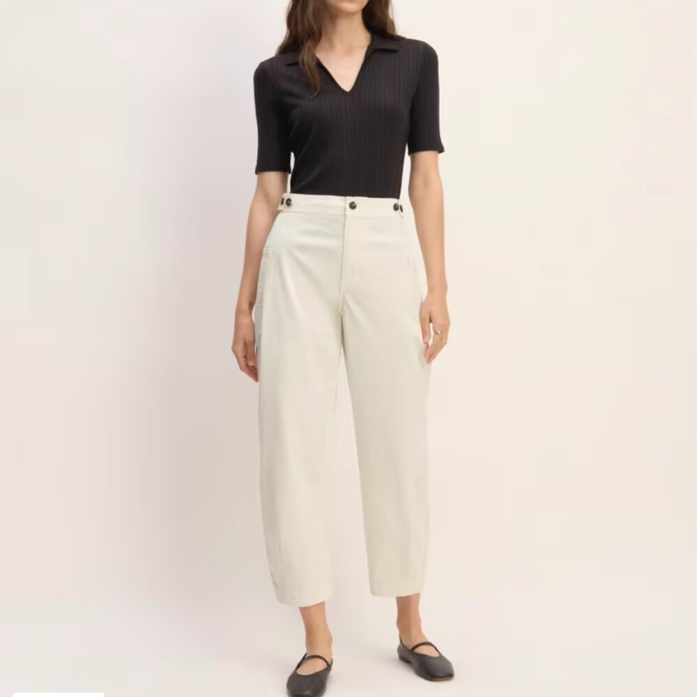The Barrel Pant Bone- Everlane 10